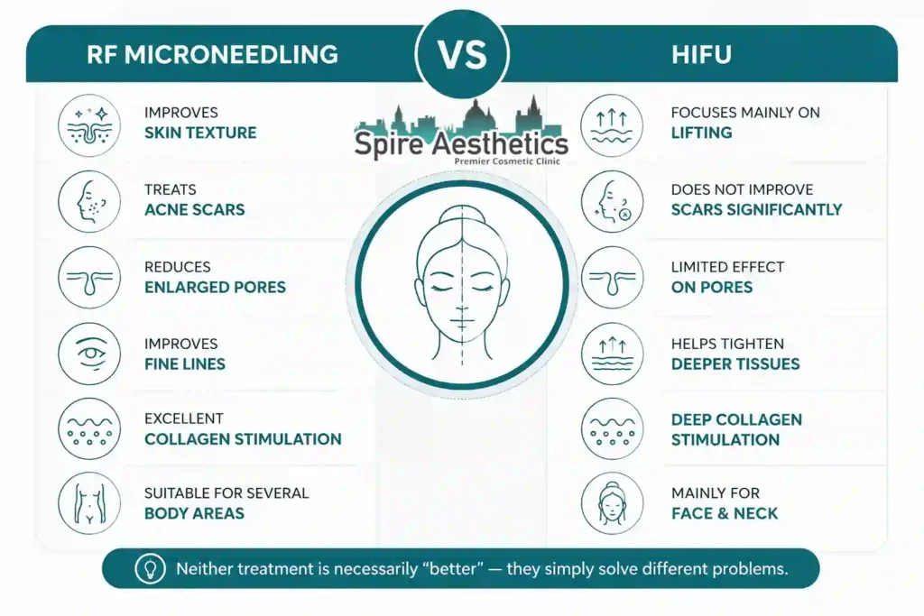 RF Microneedling vs HIFU: Which Treatment Gives Better Results Brent?